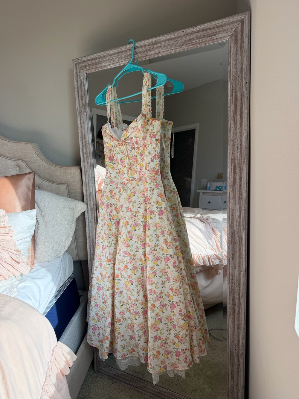 House of CB rosalee floral stretch cotton petticoat dress